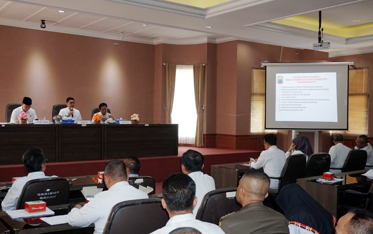 Pemkab Lampung Selatan Gelar Rakor Bulanan