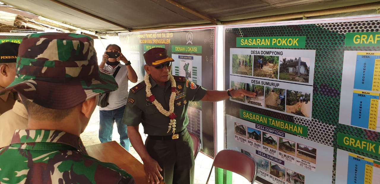 Wasev TMMD 105, Pelaksanaan TMMD di Trenggalek Cukup Baik