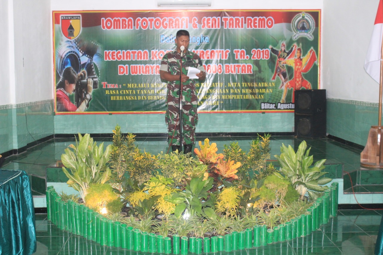 Melalui Komsos Kodim 0808/Blitar Gelar Lomba Fotografer Dan Seni Tari Remo