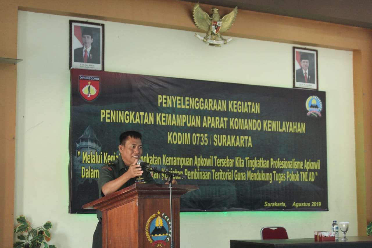 Kodim 0735/Surakarta Gelar Latihan Katpuan Apkowil 2019, Ini Tujuannya