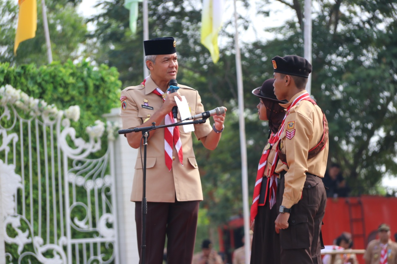 BUKA JAMDA DI BLORA, GANJAR : PRAMUKA HARUS KREATIF DAN INOVATIF