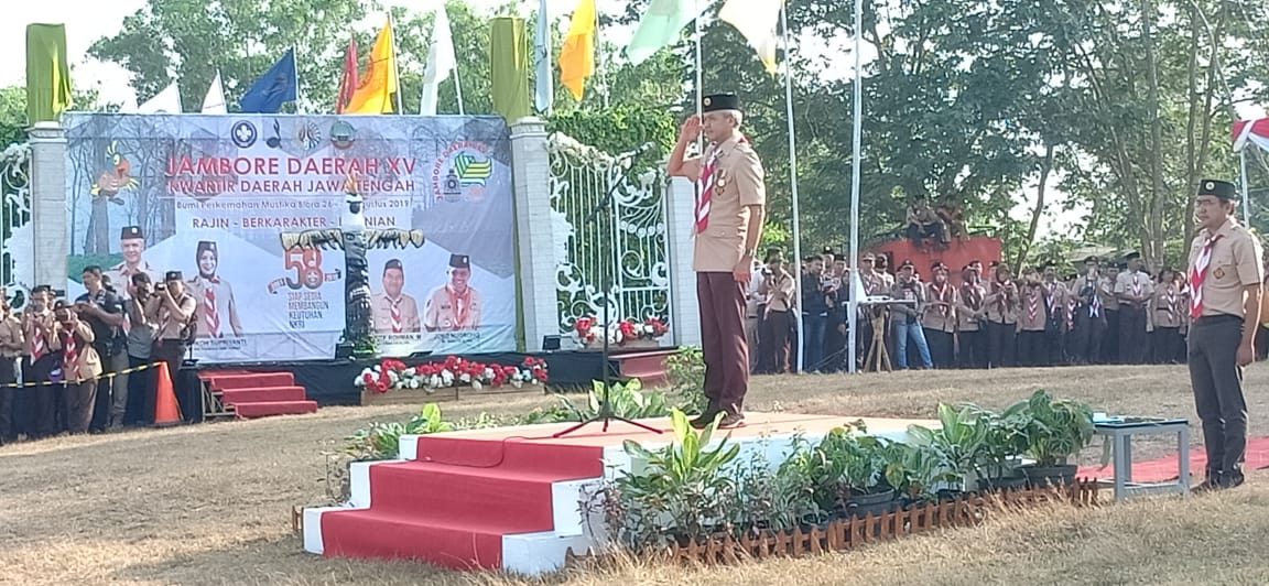 Gubernur Jateng Apresiasi Jamda XV Di Bumi Perkemahan Mustika Blora.
