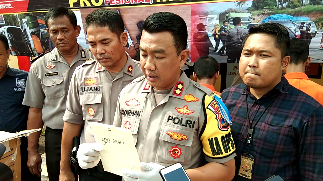 Satresnarkoba Polres  Lamsel Ungkap Modus Baru