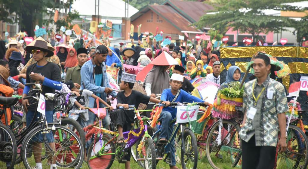 Ribuan Warga Sukamaju Ramaikan Pawai 1 Muharram