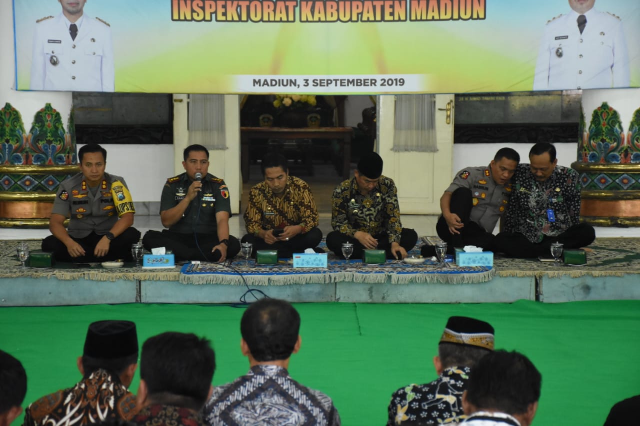 Dandim 0803/Madiun Hadir Dalam Silaturahmi Forpimda Kab/Kota Madiun Bersama Tokoh Pencak Silat