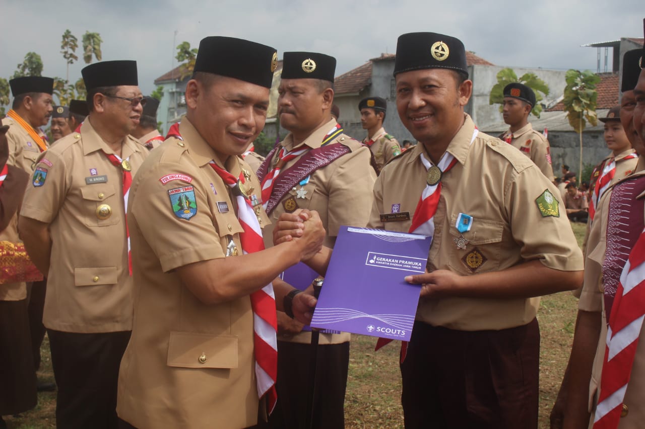 Dandim Tulungagung Ikuti Apel Besar Tingkat Kabupaten Peringatan Hari Pramuka ke-58 Tahun 2019