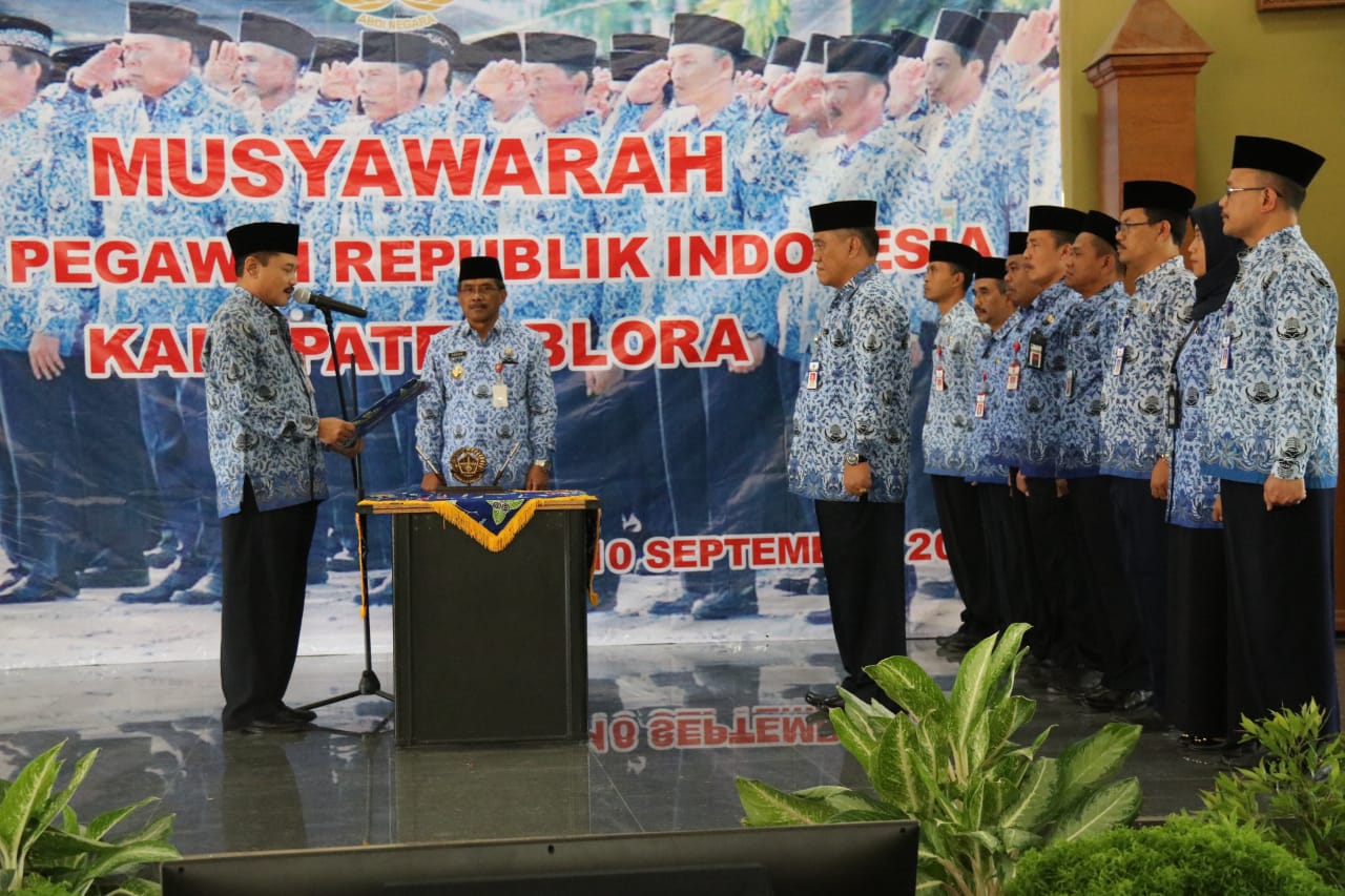 Komang Gede Irawadi Terpilih Sebagai Ketua Korpri Kabupaten Blora 2019-2024