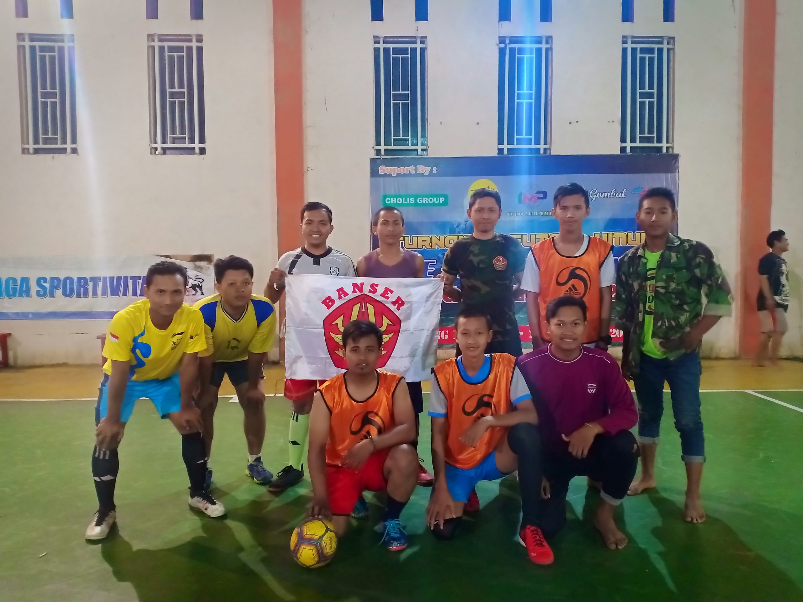 PAC GP Ansor Gelar Futsal Bersama PAC IPNU Tambakromo