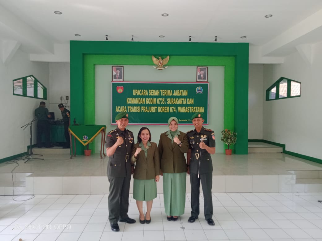Letkol Inf Wiyata S. Aji, S.E, MDS Resmi Jabat Dandim 0735/Surakarta