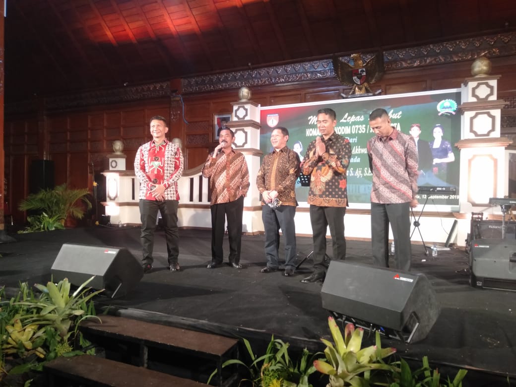 Lepas Sambut Dandim 0735/Surakarta di Pendapi Gedhe komplek Balaikota Surakarta
