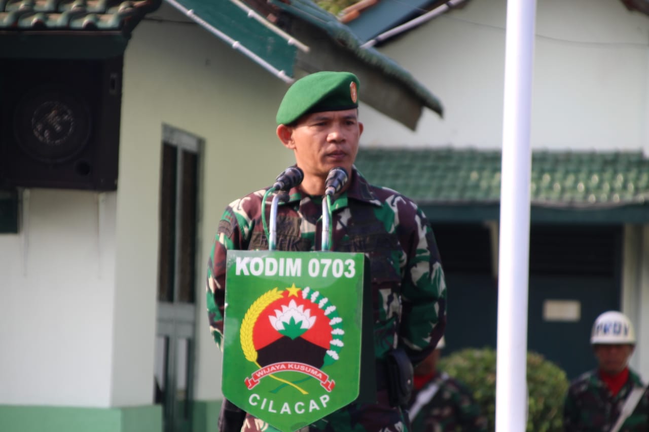Pimpin Upacara Bendera, Ini Yang Disampaikan Kasdim Cilacap