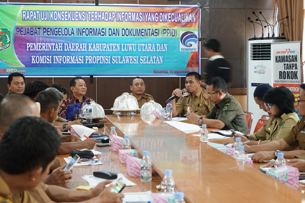 Pertamakali di Sulsel Kominfo Gelar Rapat Uji Konsekuensi DIP Dari Komisi Informasi