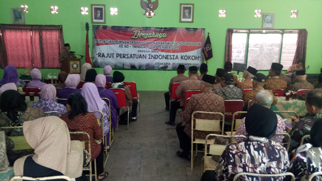 HUT Ke – 60 PEPABRI Kota Surakarta, Veteran TNI Polri Tetap Jadi Pengayom Dan Penyejuk
