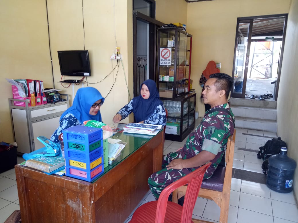Siapkan Posko Kesehatan TMMD ke-106 Kodim 0802, Kaposkes 05.10.01 Jalin Kerjasama dengan UPT Puskesmas Sooko