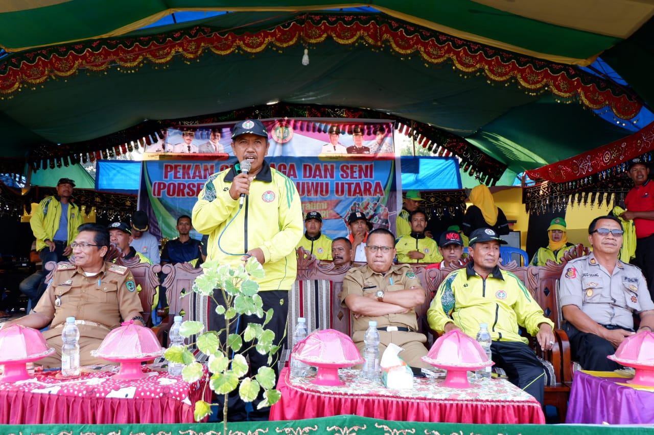 Asisten I Tutup Porseni PGRI ke-6 Luwu Utara