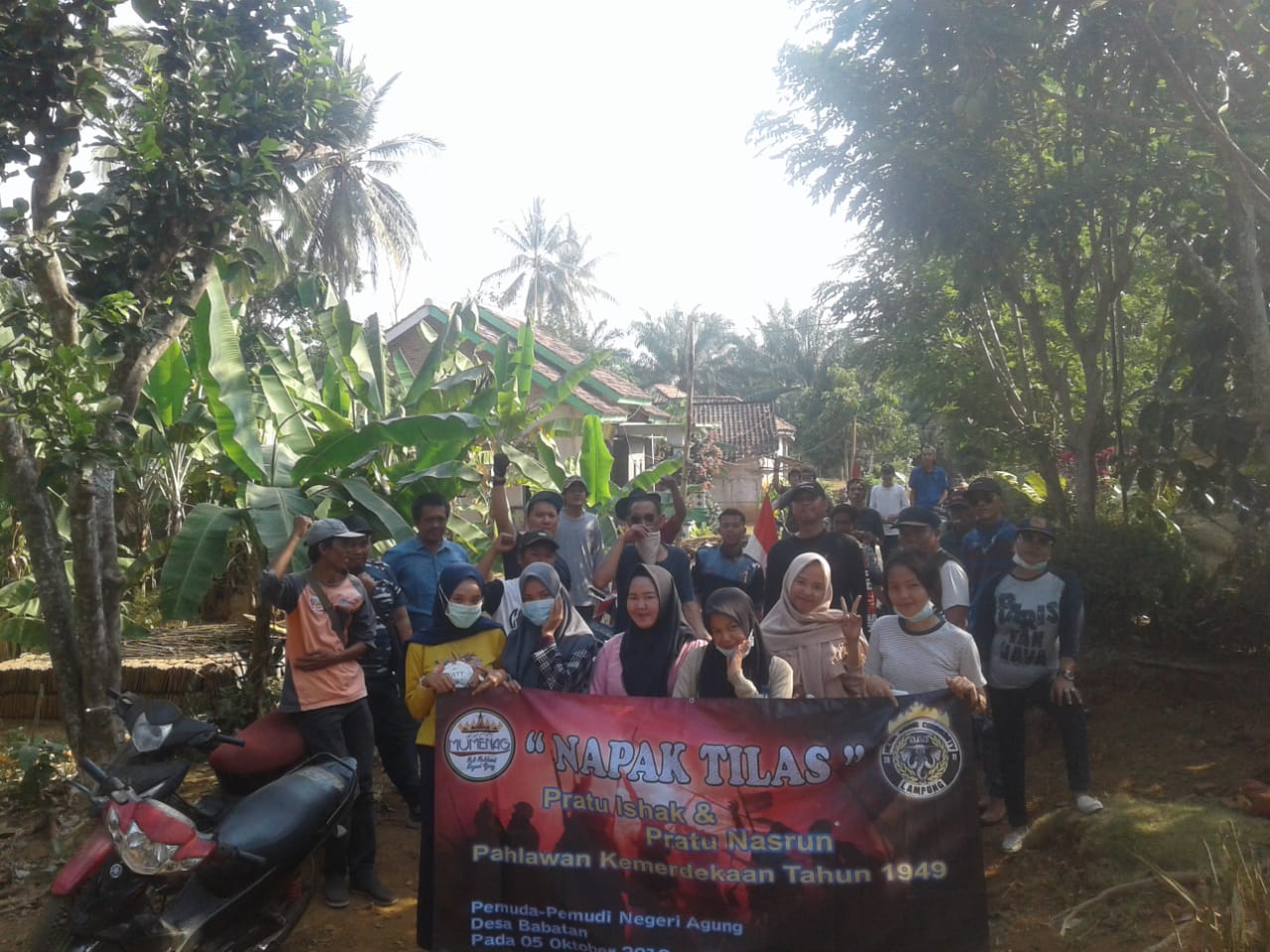 Mumenag Desa Babatan Memaknai HUT TNI Ke 74 Dengan Napak Tilas