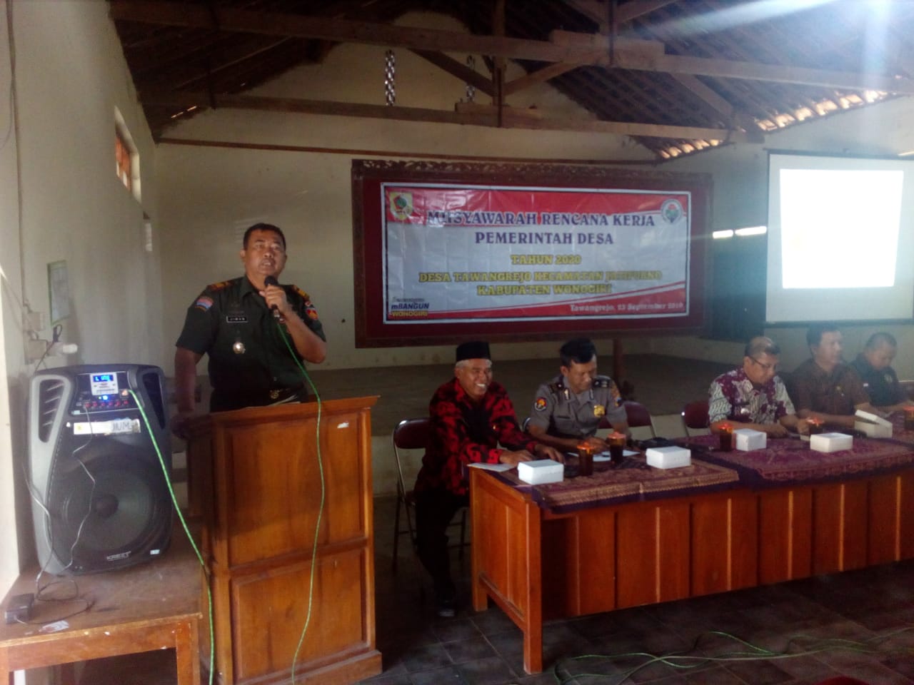 Danramil Jatipurno ; Babinsa Harus Dan Wajib Mengetahui Rencana Pembangunan Desa Binaan