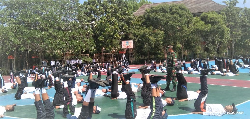 Ini Cara TNI Membentuk Karakter Ratusan Pelajar SMK N 2 Wonogiri