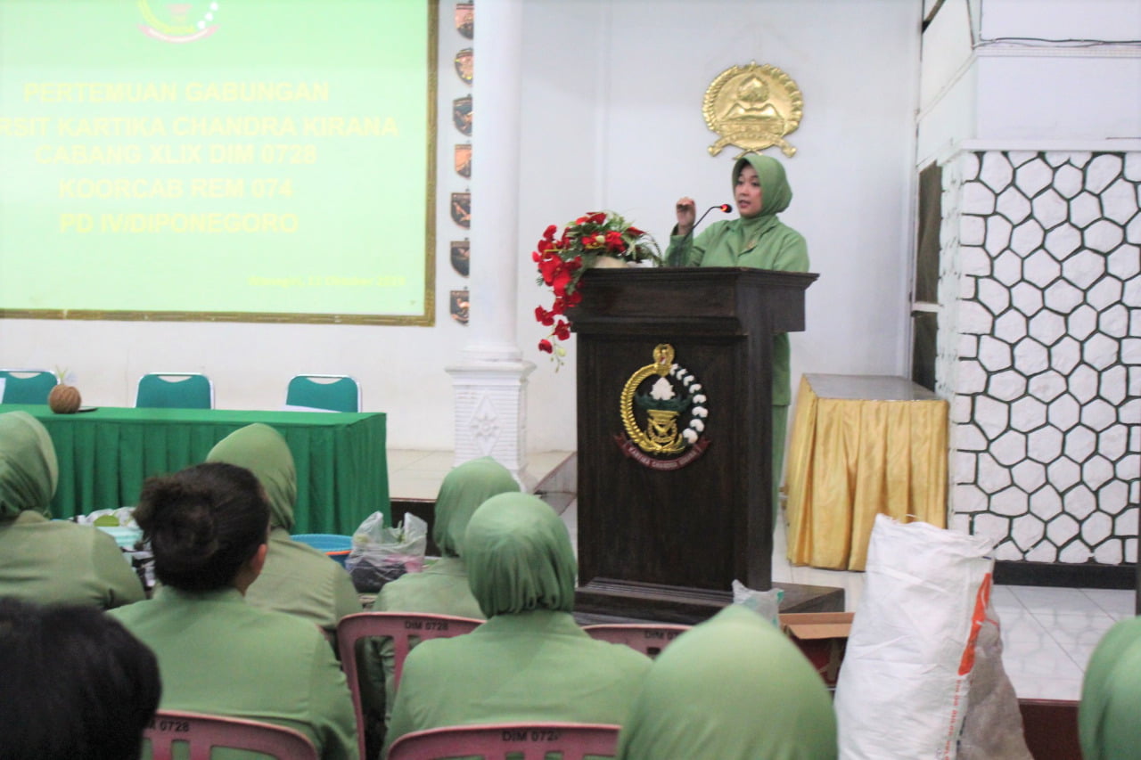 Pertemuan Gabungan Persit se-Jajaran Cabang XLIX Kodim 0728/Wonogiri