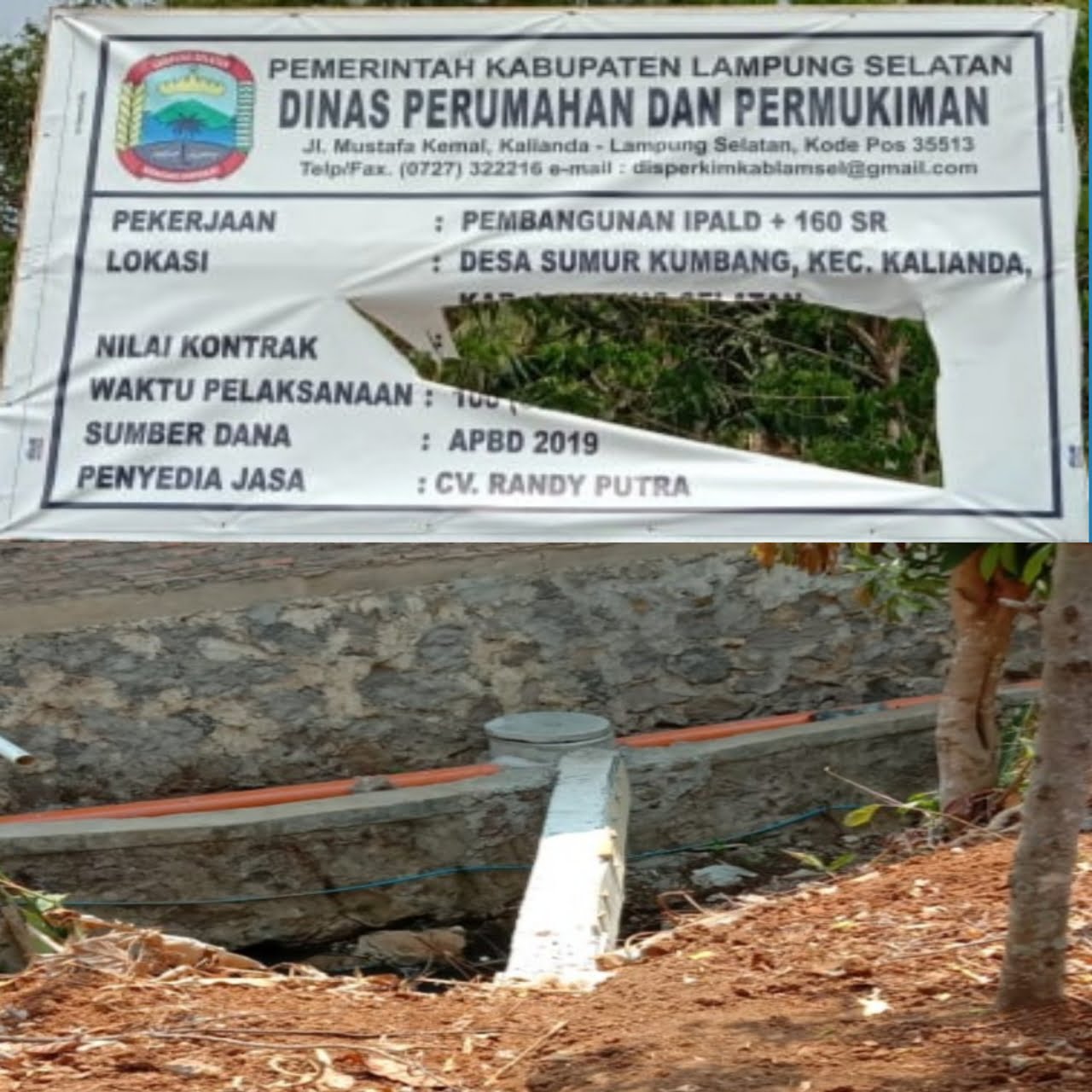 Pemilik CV Randy Putra Tampik Pekerjaanya Langgar PP No 51 TA 1960