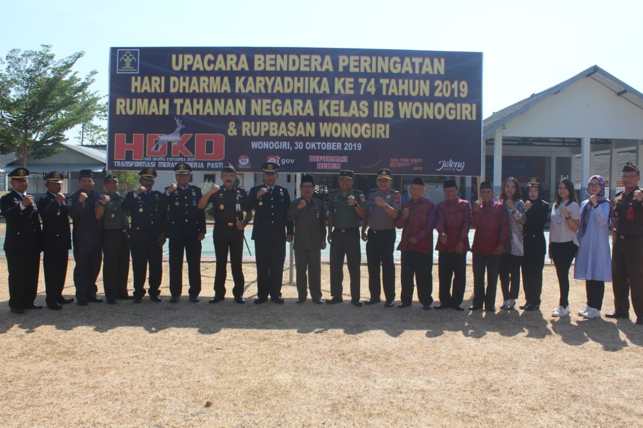 Kasdim 0728/Wonogiri Ikuti Upacara Hari Dharma Karyadhika Ke-74 tahun 2019