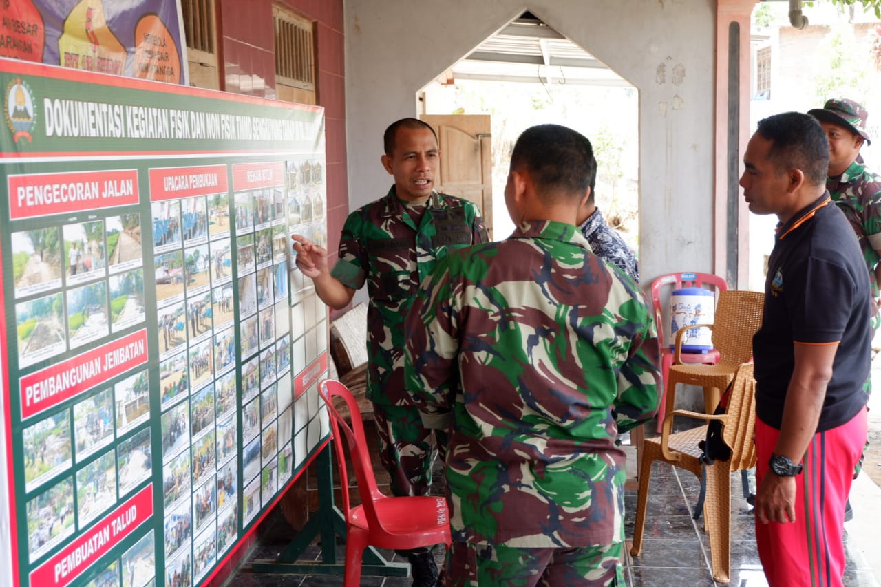 Jelang Penutupan, Dandim Tinjau Langsung Lokasi TMMD