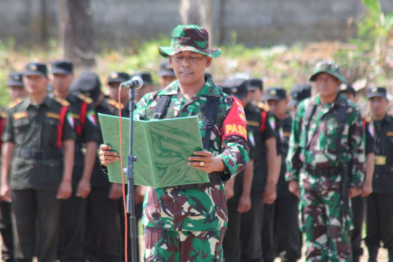 Pasiter Kodim 0728/Wonogiri Bacakan Laporan Pelaksanaan TMMD Sengkuyung Tahap III Tahun 2019