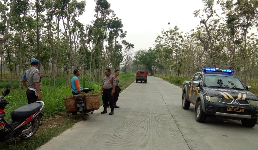 Antisipasi Curanmor di Sawah, Polsek Kunduran Polres Blora, Patroli ke Persawahan.