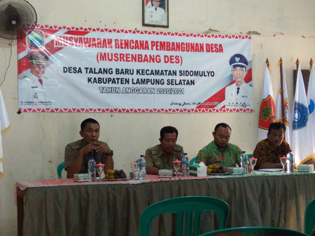 Desa Talangbaru Gelar Musrenbangdes Tahun Anggaran 2020-2021