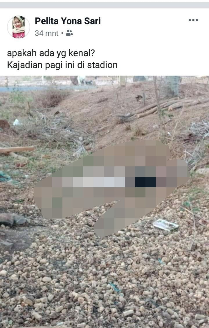 Akhirnya Identitas Korban Di Dekat Stadion Jati Kalianda Diketahui
