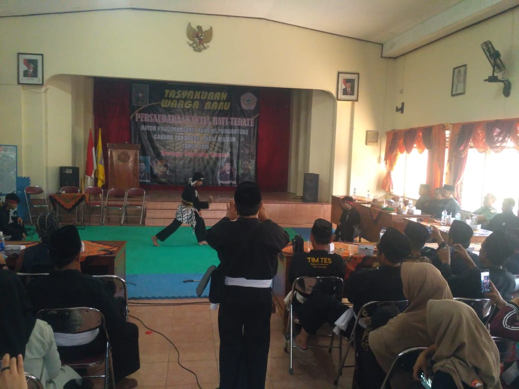 Ini Pesan Danramil 13/Pracimantoro Pada Tasyakuran Warga Baru PSHT