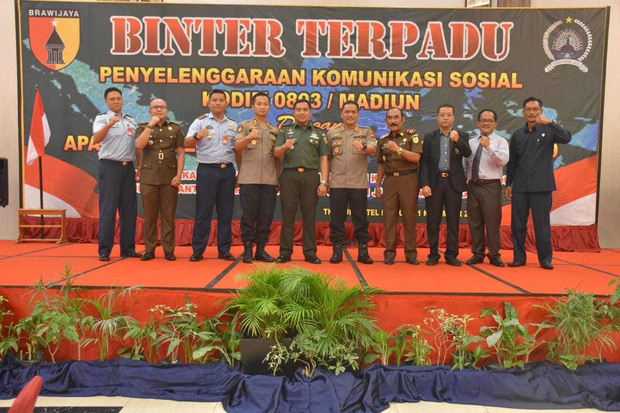 Binter Terpadu 2019, Kodim Madiun Gelar Komunikasi Sosial Dengan Aparat Pemerintahan Dan Awak Media