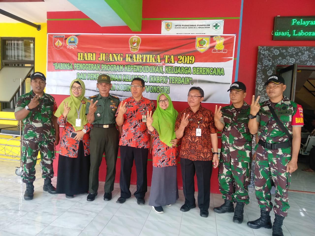Sambut Hari Juang Kartika, Koramil Puhpelem Gelar KKBPK