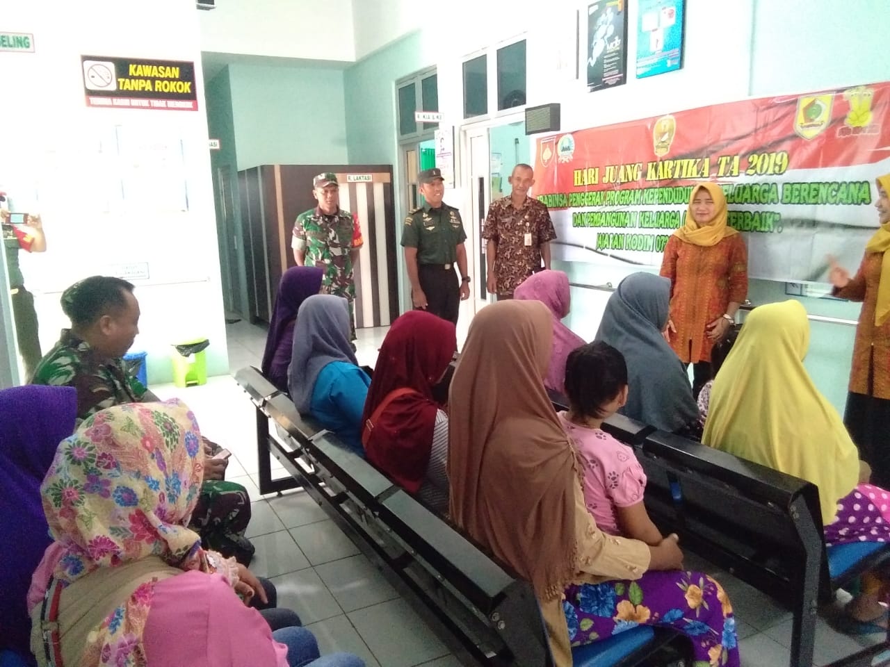 Koramil Jatisrono Gandeng Puskesmas Dalam Kegiatan Safari KB Kes HJK Tahun 2019