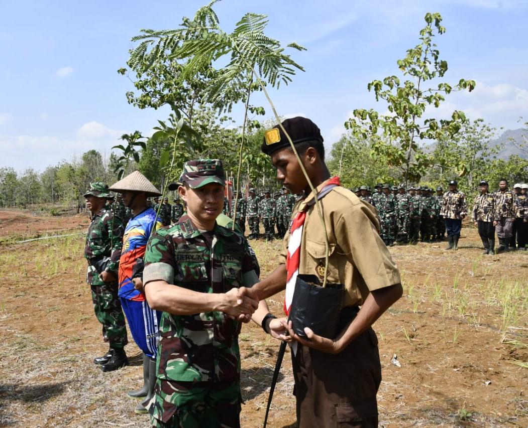 Dandim Pimpin Apel Pembukaan Binter Terpadu Kodim Wonogiri
