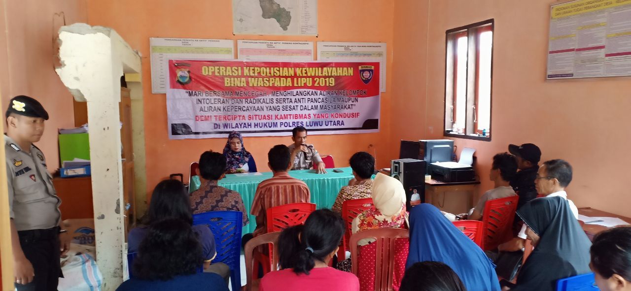 Operasi Bina Waspada Lipu 2019, Tangkal Radikalisme di Desa