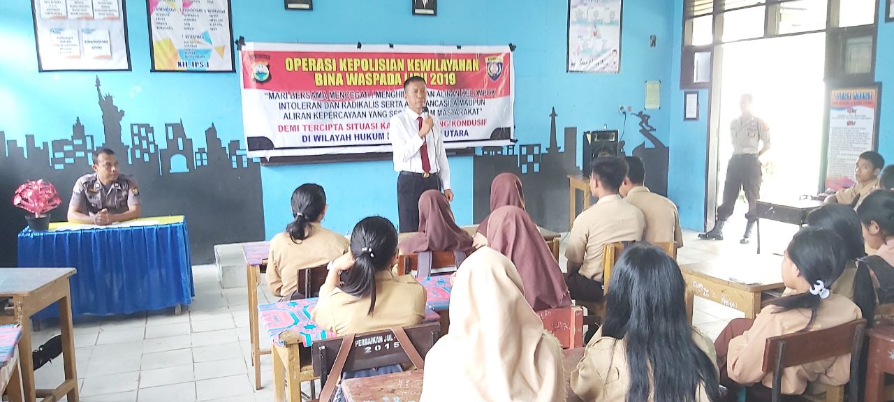 Warning, Generasi Pelanjut Jangan Sampai Terasuki Paham Radikal, Sat Binmas Beri Penyuluhan
