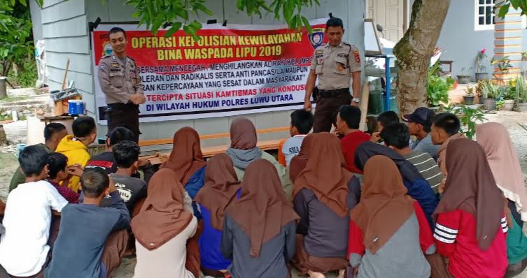 Binmas Polres Luwu Utara Gelar Sosialisasi Tentang Paham Radikalisme