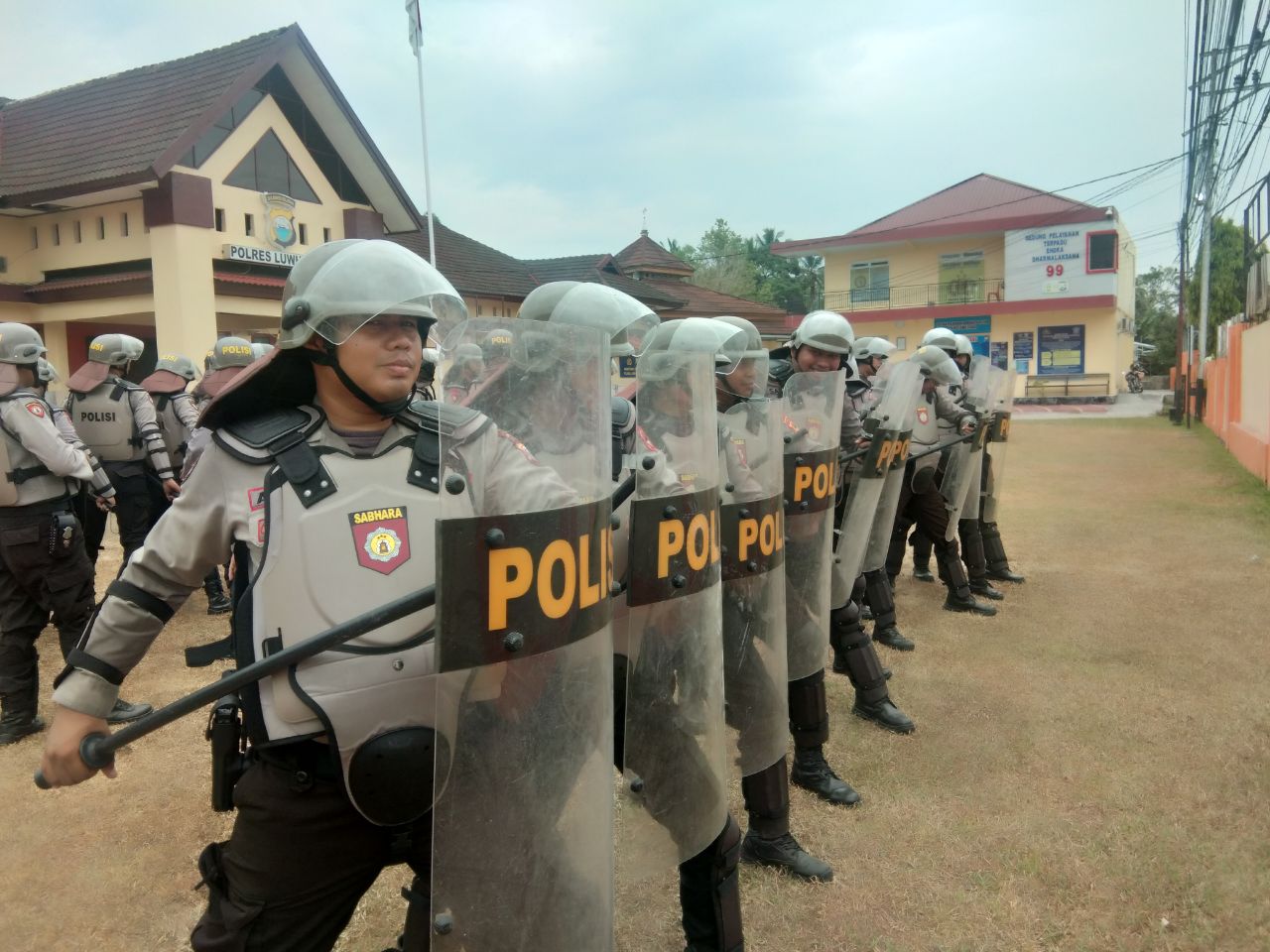 Tingkatkan Kemampuan Anggota Polres Latihan Dalmas Jelang Pilkada Serentak 2020
