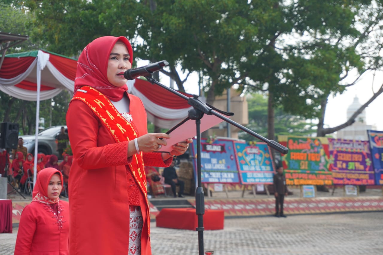 Upacara Peringatan Hari Ibu Di Lamsel Kali Ini Tampak Beda