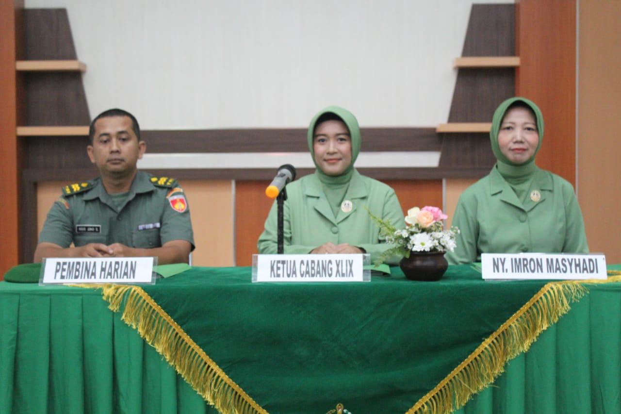 Rapat Paripurna Persit Kartika Candra Kirana Cabang XLIX Kodim 0728/Wonogiri