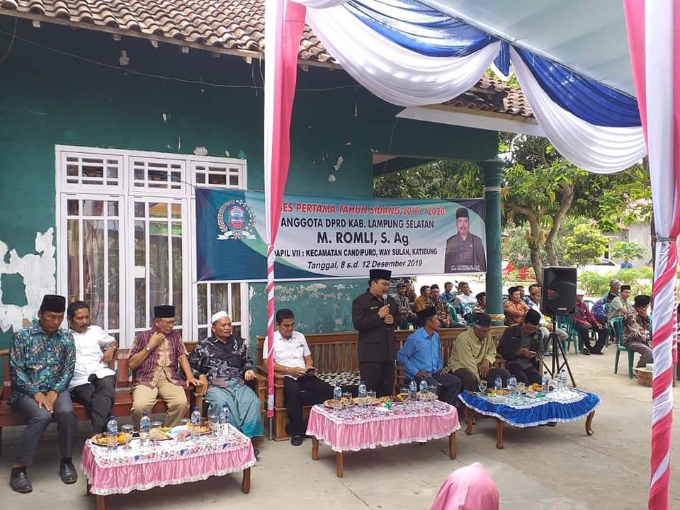 Romli Anggota DPRD Lamsel Melakukan Reses