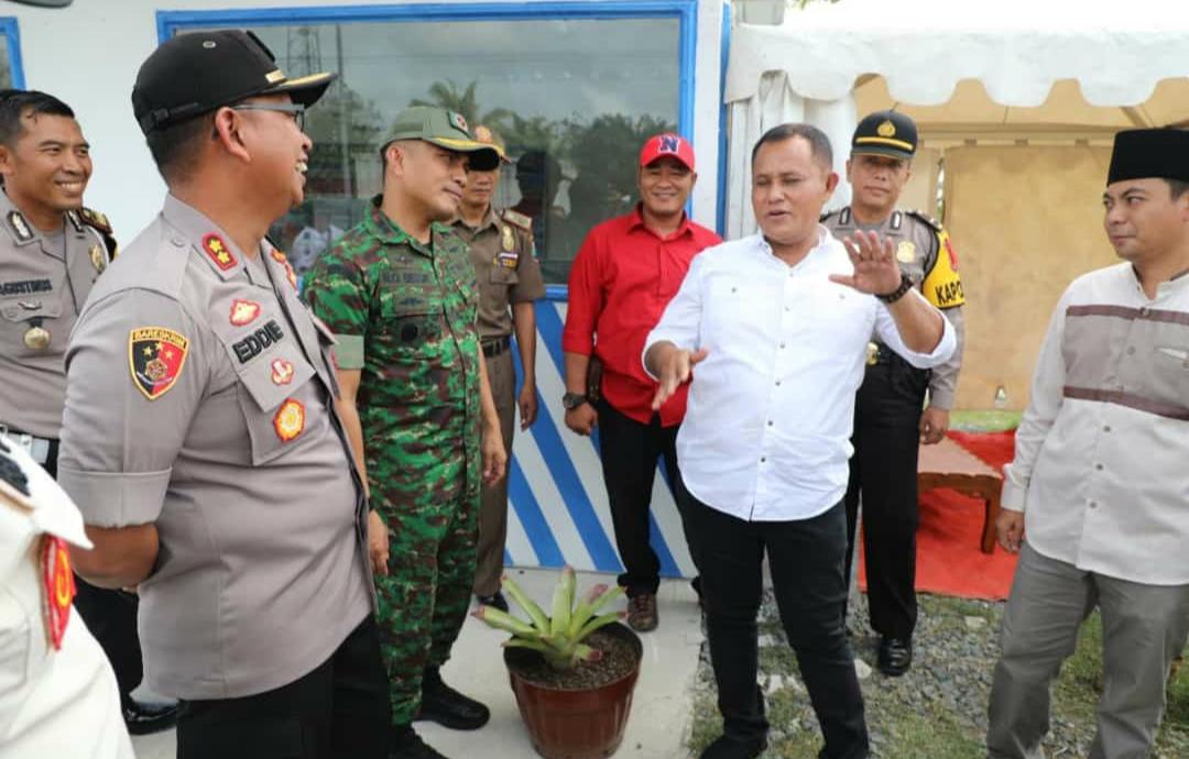 Plt Bupati Lamsel Pantau Kesiapan Sejumlah Posko Pengamanan Nataru