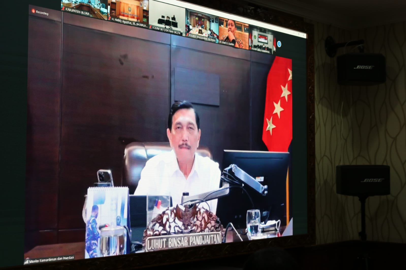 MENKO MARVES Minta Kepala Daerah Tingkatkan Kewaspadaan Hadapi CoviD-19 OMICRON