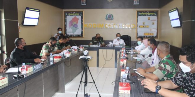 Kodim 0901/Samarinda Gelar Rakor Teknis Pelaksanaan Vaksinasi Usia 6 Sampai Dengan 11 Tahun Di Wilayah Kota Samarinda