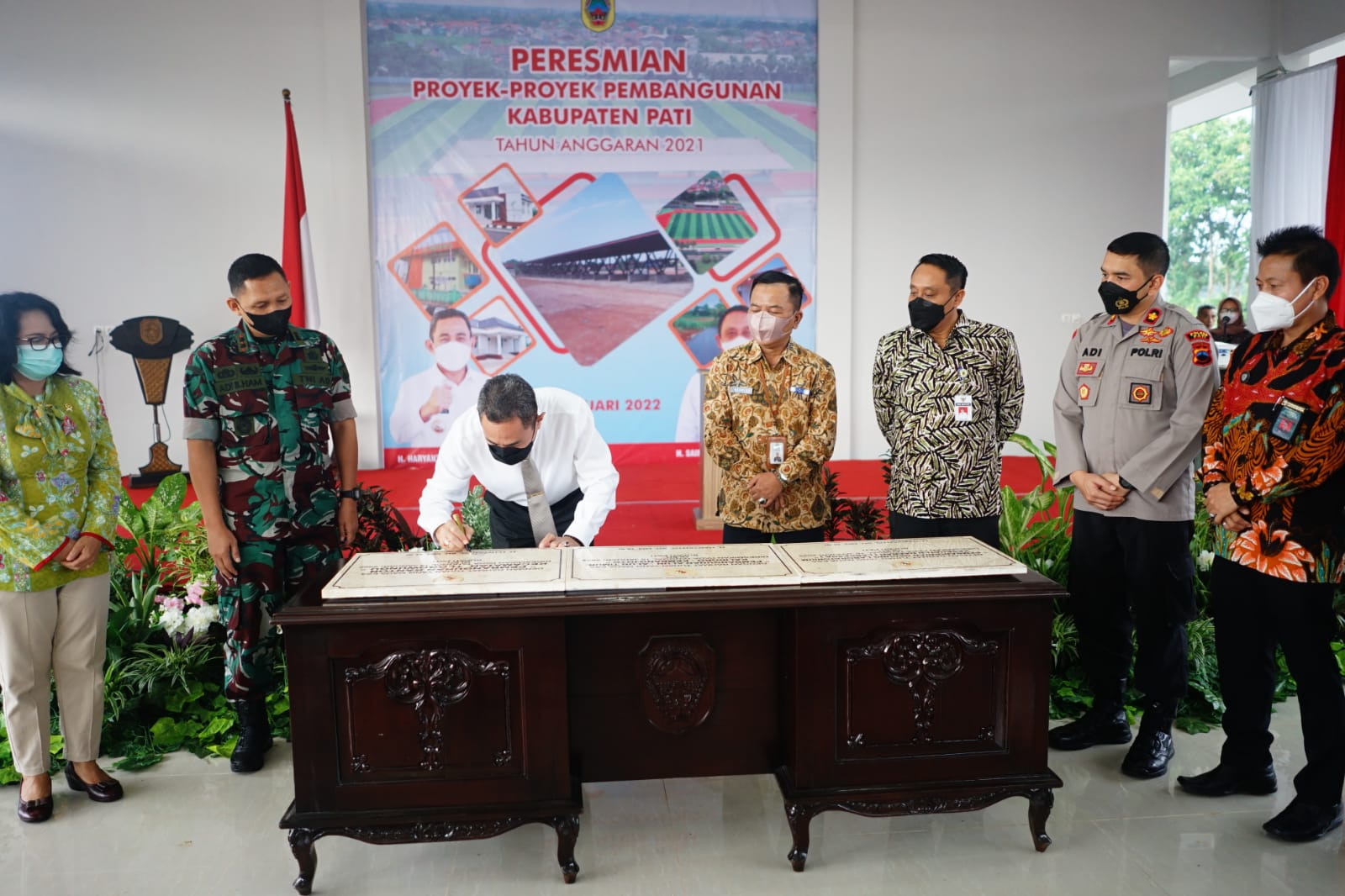 Sempat Terdampak Refocusing, Proyek Pembangunan Tahun 2021 Akhirnya Diresmikan Bupati Pati