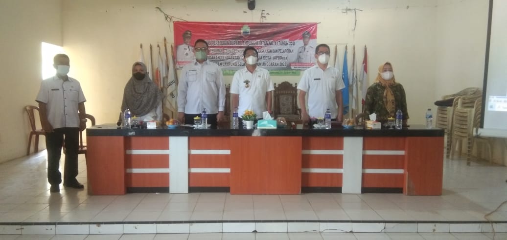 Di Jatiagung, Dinas PMD Sosialisasikan Perbub Nomor 43 Ta-2021 Penyusuanan APBDes