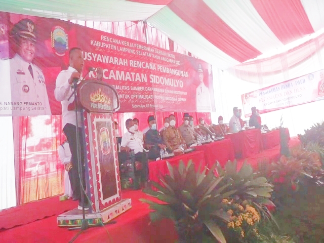 Untuk Kecamatan Sidomulyo Pemkab Lamsel Gelontorkan Anggaran Sebesar Rp 29 Milyar Lebih