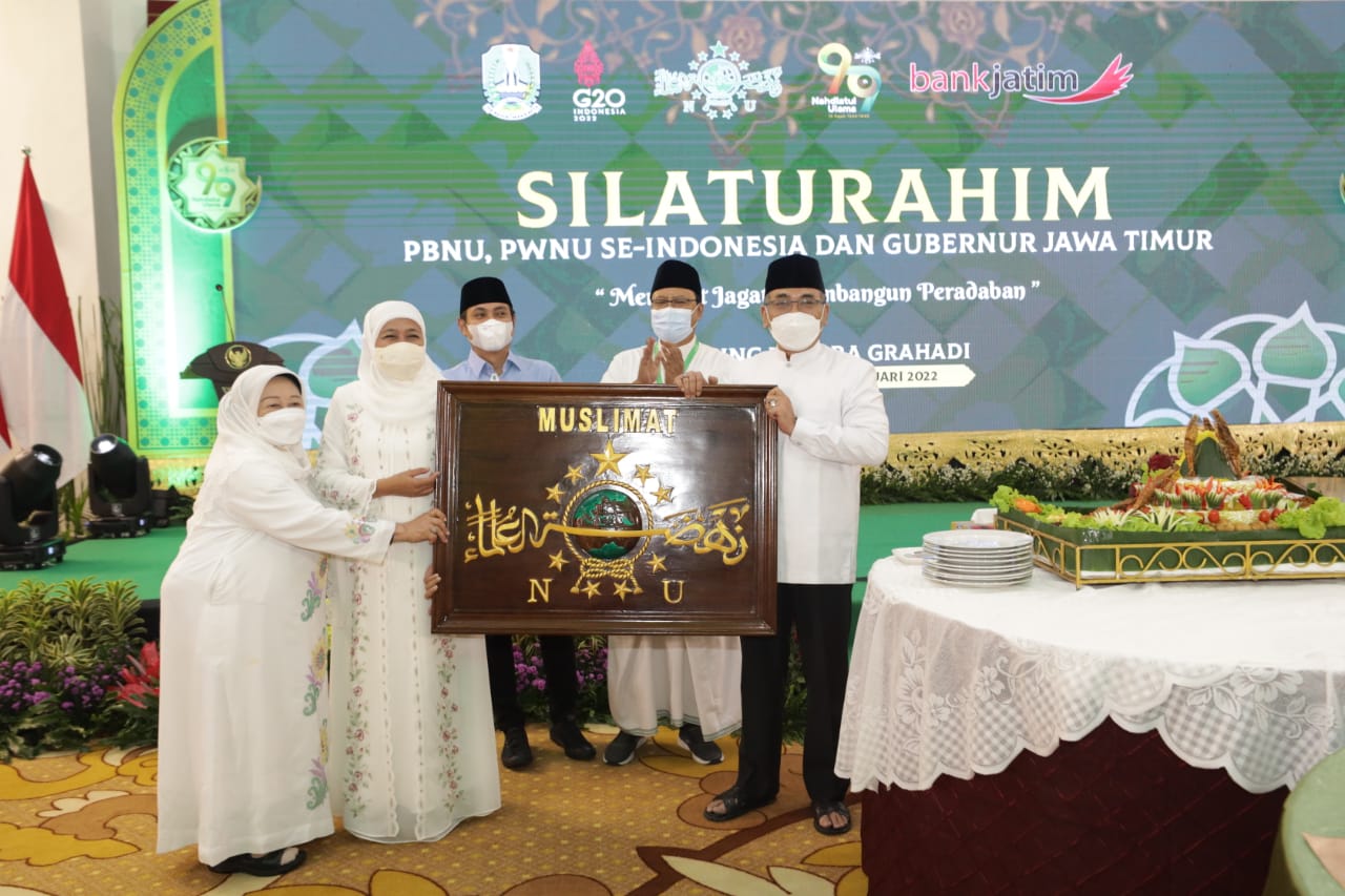 Forkopimda Jatim dan Kapolda Sambut Ketum PBNU dan PWNU Se-Indonesia di Grahadi