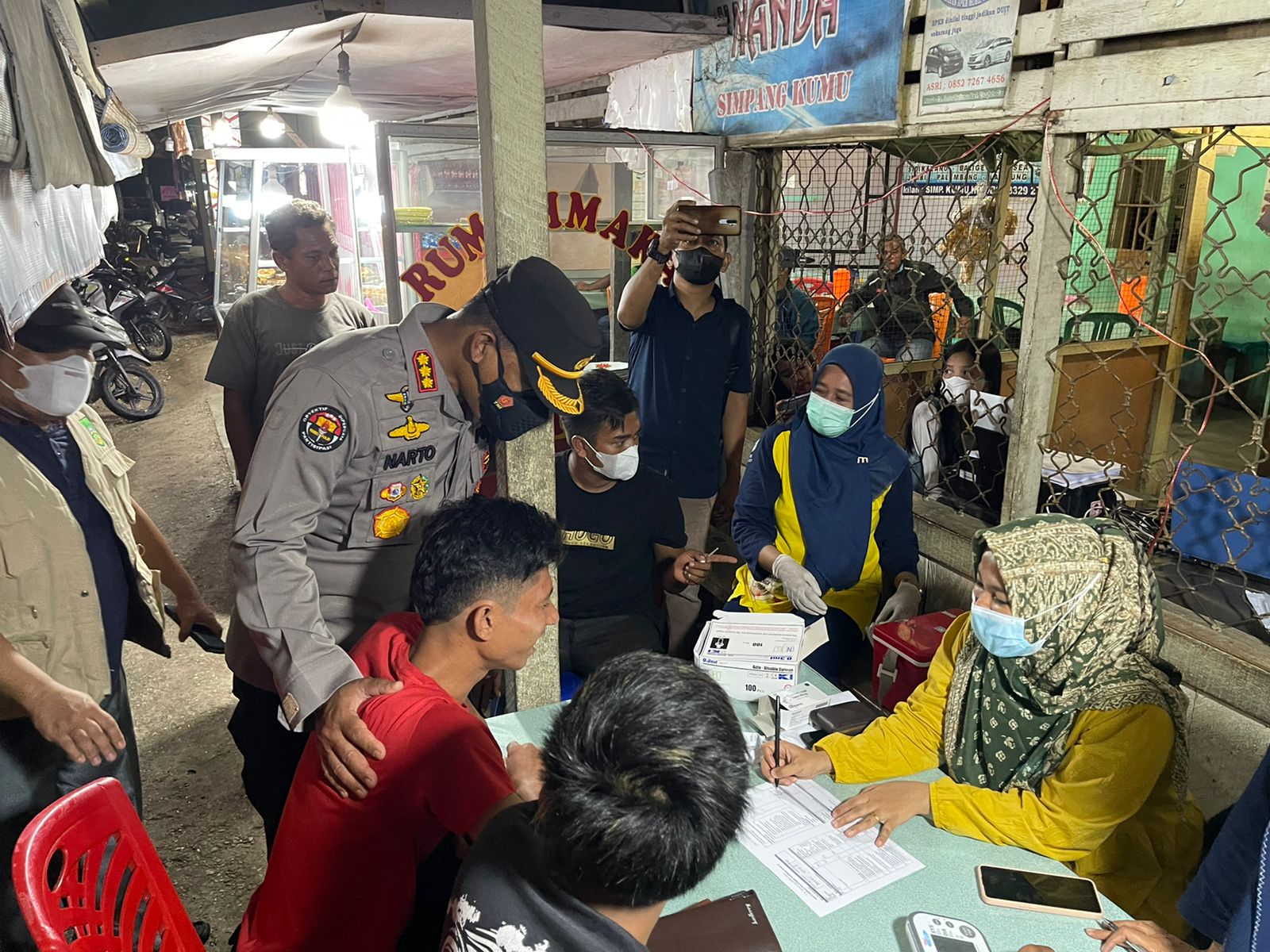 Perketat Prokes, Kabid Humas Polda Riau Gelar Patroli ‘Blue Light’